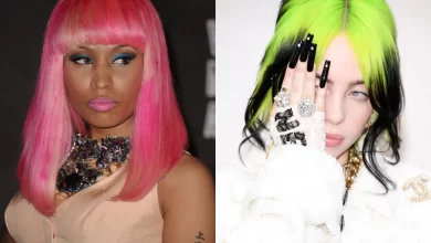 Photo de Nicki Minaj cheveux roses chahut entre célébrité et magazine